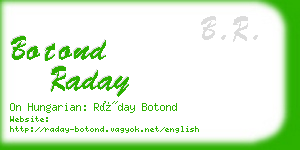 botond raday business card